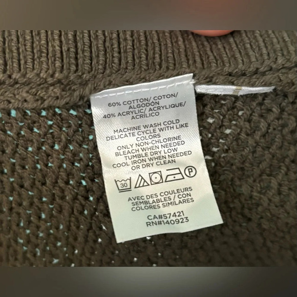 Loft Womens Army Green Open Front Cardigan Slide Slits Ribbed Detail Sz. XS - Picture 4 of 6